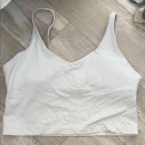 Lululemon Athletica White and Tan Top